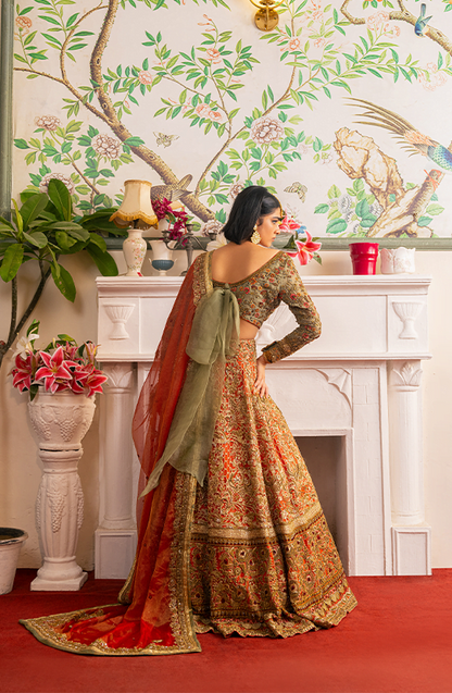 Elegant Bridal dress in pakistan by HSY