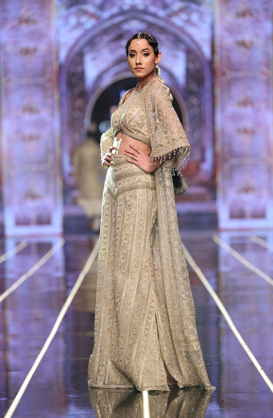 HSY Skirt & Halter Blouse Net Ensemble With Jacket -skirt-halter-blouse-net-ensemble-with-jacket-side